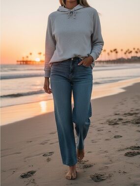 Jessica Simpson Dance the Night Away Valentine Wide Leg Boyfriend Jeans